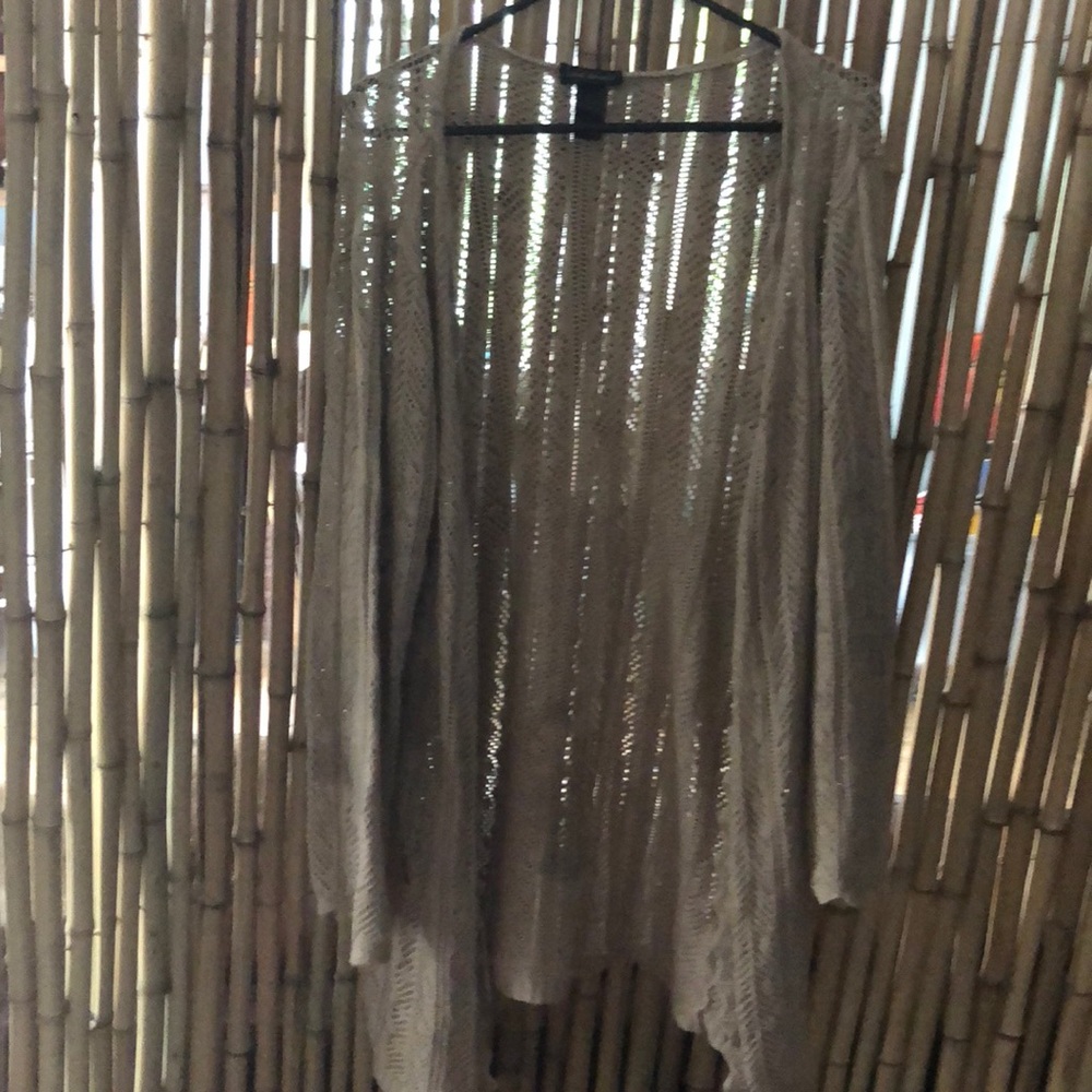 Lightweight open front sweater